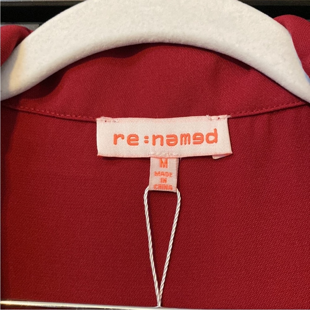 Nwt Re: Named Power Pose Red Jumpsuit Size M - image 3